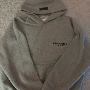 Fear of God Essentials Gray Hoodie